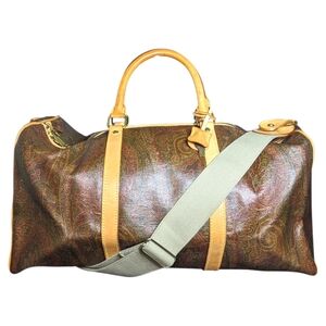 Etro Brown and Tan Travel Bag